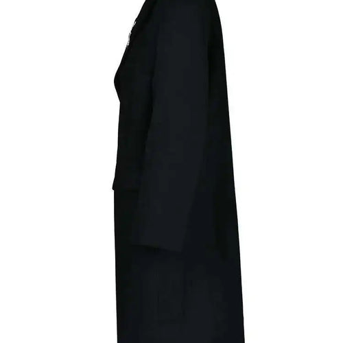 Load image into Gallery viewer, Black Irregular Big Size Long Woolen Coat New Lapel Long Sleeve Women Jacket Fashion Tide Autumn Winter 2025 1DH1464
