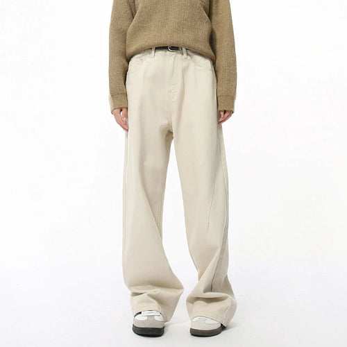 Load image into Gallery viewer, Men's fashion trend New denim pants Korean Minimalist Solid Color Cleanfit Straight Loose Jeans Trendy trousers 9C4539
