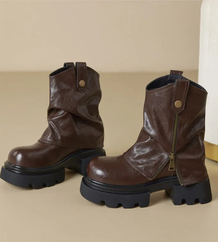 Boots Woman 2025 Fashion Lightweight Shoes Woman Platform Woman Shoes New Short Ankle Boots Flat Winter Girls Boots Botas Mujer