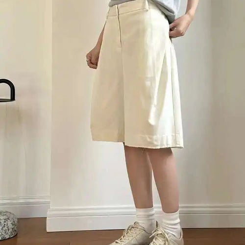 Load image into Gallery viewer, High Elastic Waist Gray Pocket Elegant Knee Length Pants New Trousers Women Fashion Tide Spring Summer 2025 1DH5814
