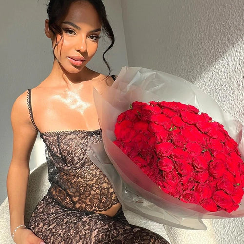 Load image into Gallery viewer, Wedding Guest Dress Women 2023 Summer Elegant 2 Pieces Dress Set Black Cropped Top and Midi Skirt Sexy Party Dresses
