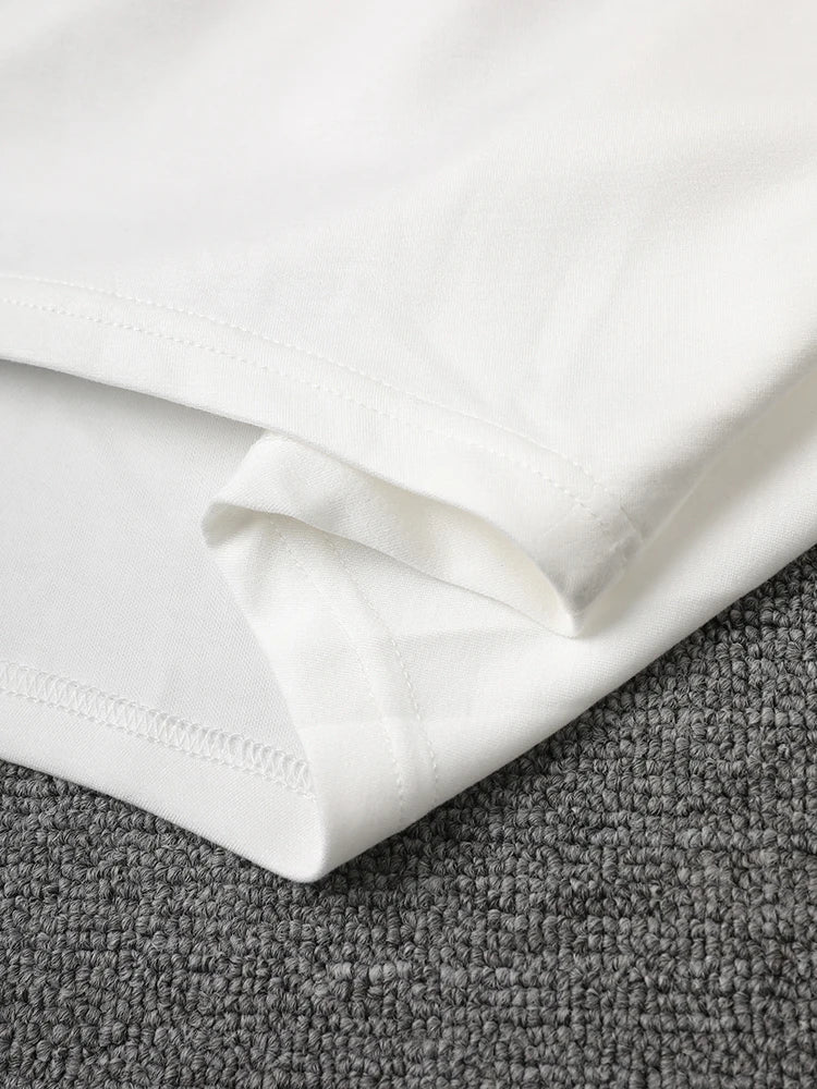 Women Black White Brief Big Size Casual Mini Dress New Round Neck Short Sleeve Fashion Tide Spring Summer 2025 1DH5840