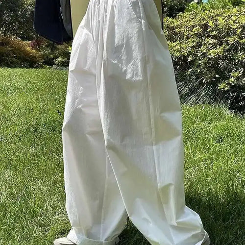 Load image into Gallery viewer, High Elastic Waist White Brief Shaped Long Wide Leg Pants New Trousers Women Fashion Tide Spring Autumn 2025 1DH6470
