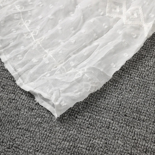 Load image into Gallery viewer, Women White Lace Jacquard Elegant Long Spaghetti Strap Dress New V-Neck Sleeveless Fashion Tide Spring Summer 2025 CPG3081
