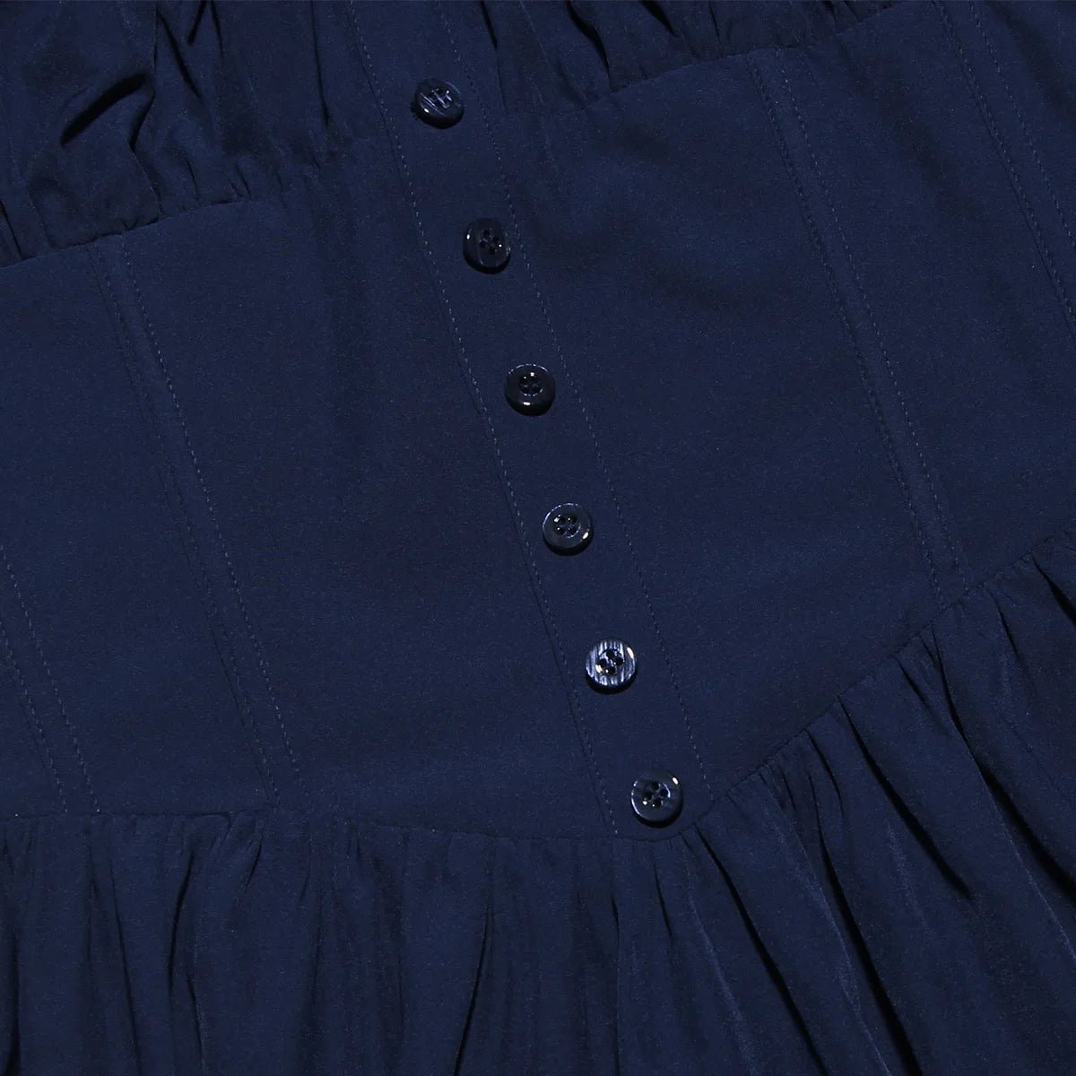 Square Collar Pleated Mini Dress For Women Navy Blue Fashion Short Sleeve Backless A-line Club Party Sexy Dress Elegant