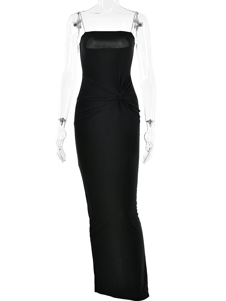 Sexy Bright Diamond Camisole Women Dress Backless Elegant Elastic Dress Ladies Summer Slim Fashion Party Clubwear