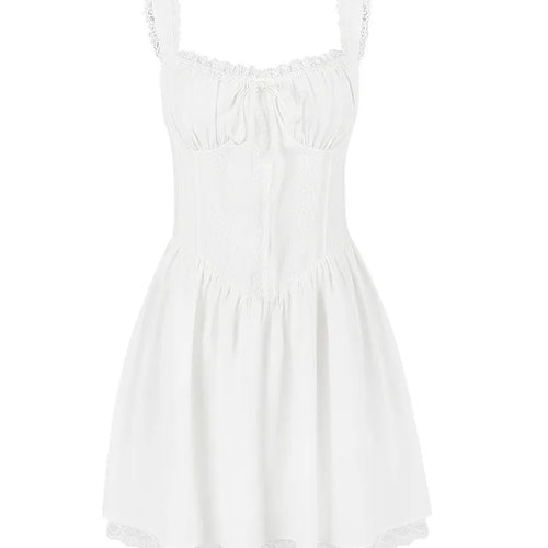 Load image into Gallery viewer, Sexy Spaghetti Strap Bodycon Women Dress Lace Patchwork Camisole Skirt Waist Backless Dress Female Party Club Vestidos
