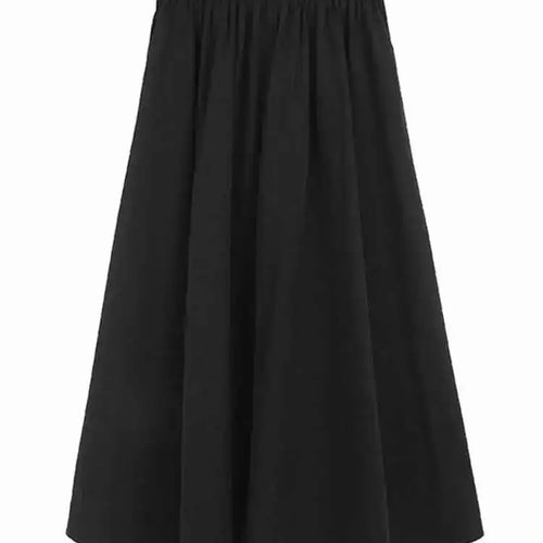 Load image into Gallery viewer, High Elastic Waist Gray Brief Long Elegant A-line Half-body Skirt Women Fashion Tide New Spring Autumn 2025 1DH6196
