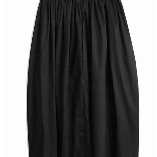 Load image into Gallery viewer, High Elastic Waist Black Irregular Pleated Design Casual Half-body Skirt Women Fashion Tide New Spring Autumn 2025 1DH5018
