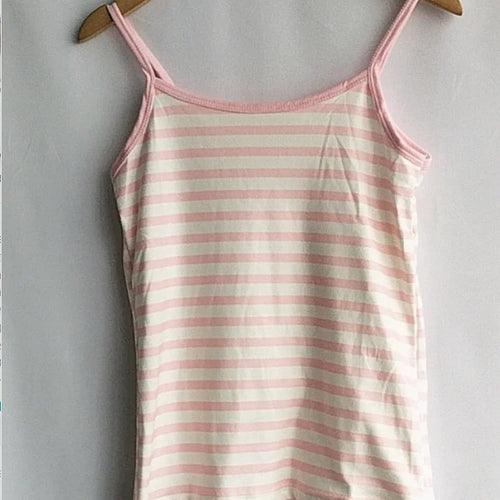 Load image into Gallery viewer, Ropa Mujer Crop Tops Women Clothing Fashion Striped Sweet Vest Slim Fit Sleeveless Camis Casual Sexy Summer Y2k Tanks
