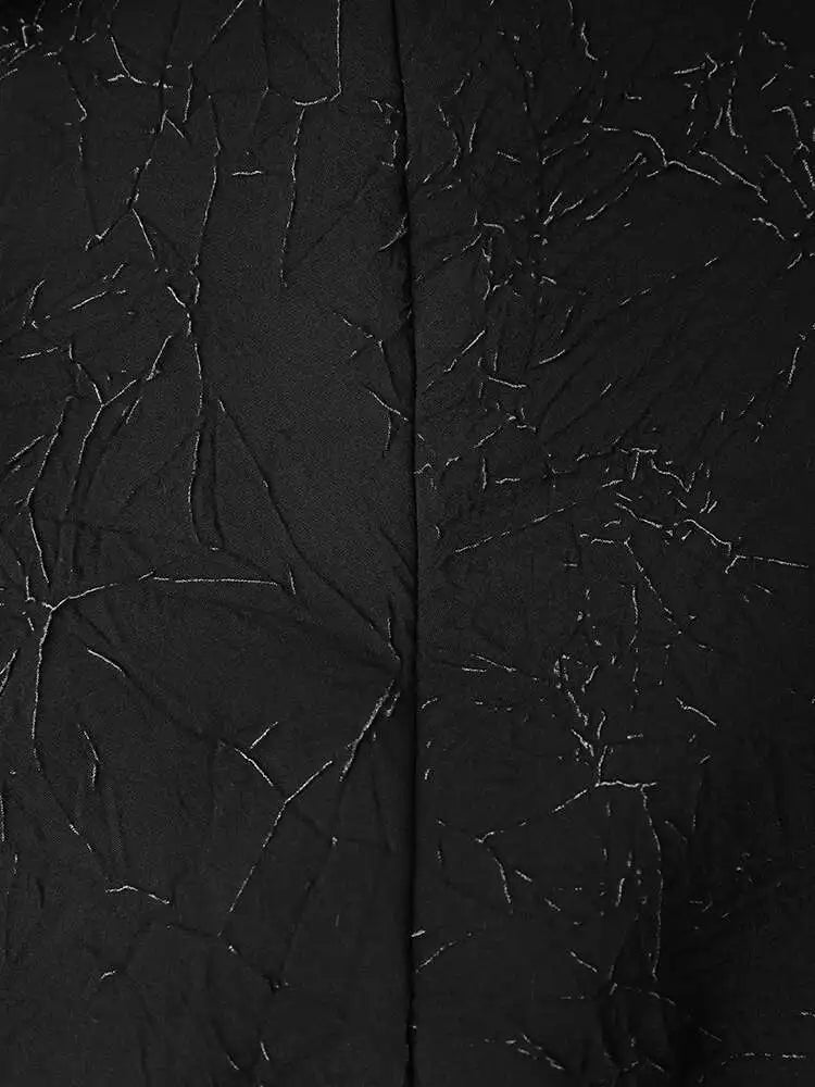 High Elastic Waist Black Big Pocket Drawstring Midi Half-body Skirt Women Fashion Tide New Spring Autumn 2025 1DH5352