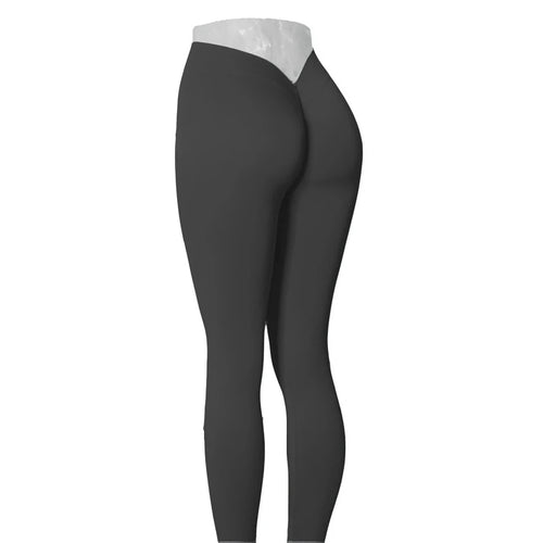 Load image into Gallery viewer, 24Colors Nylon Back V Butt Yoga Pants Women High Waist Fitness Workout Gym Running Scrunch Leggings Shorts Active Wear v1
