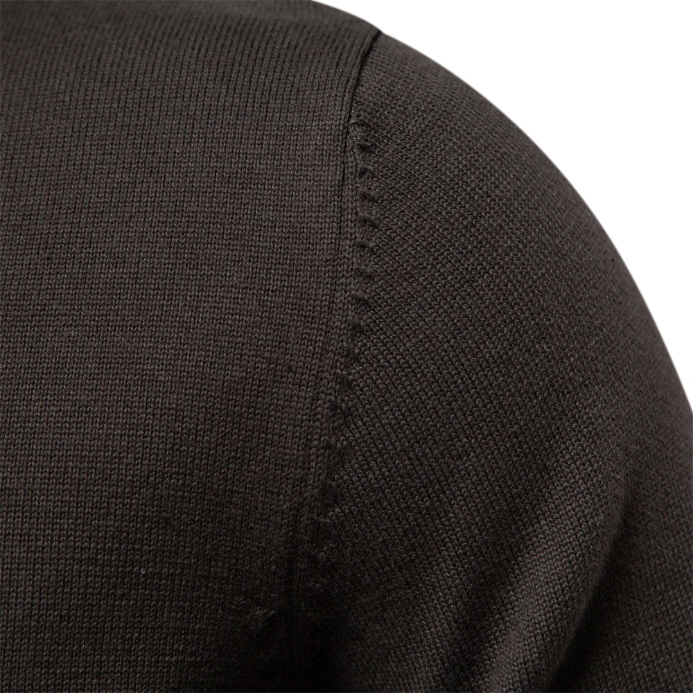 Winter Cotton Cardigan for Men Quality Mens Sweater Fashion Turn Down Collar Knitted Sweaters for Men