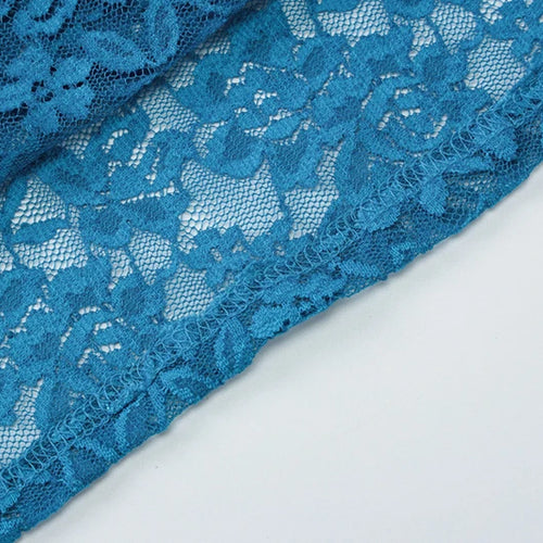 Load image into Gallery viewer, Off-shoulder Strapless Sexy Maxi Dress For Women Elegant Blue Sleeveless Backless Lace Patchwork Bodycon Long Dress
