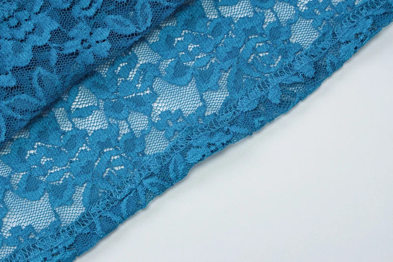 Off-shoulder Strapless Sexy Maxi Dress For Women Elegant Blue Sleeveless Backless Lace Patchwork Bodycon Long Dress