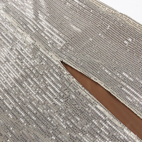 Load image into Gallery viewer, Spaghetti Strap Sparkle Maxi Dress Women Glitter Elegant Split Sleeveless Long Dress Fashion Sexy Party Club Dress
