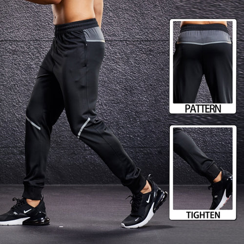 Load image into Gallery viewer, Men Running Sport Pants with Zipper Pockets Football Training Joggings Sweatpants Basketball Soccer Trousers Plus Size for Male
