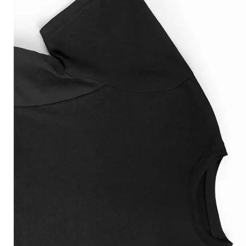 Load image into Gallery viewer, Women Black Pocket Pleated Big Size Midi Casual Dress New Round Neck Short Sleeve Fashion Tide Spring Summer 2025 1DJ0137
