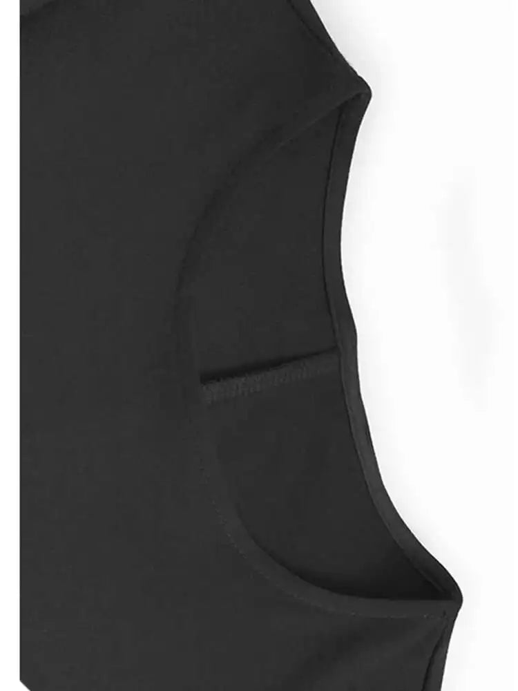 Women Black Ruffles Spliced Big Size Elegant Dress New Round Neck Long Sleeve Fashion Tide Spring Autumn 2025  1DH9813