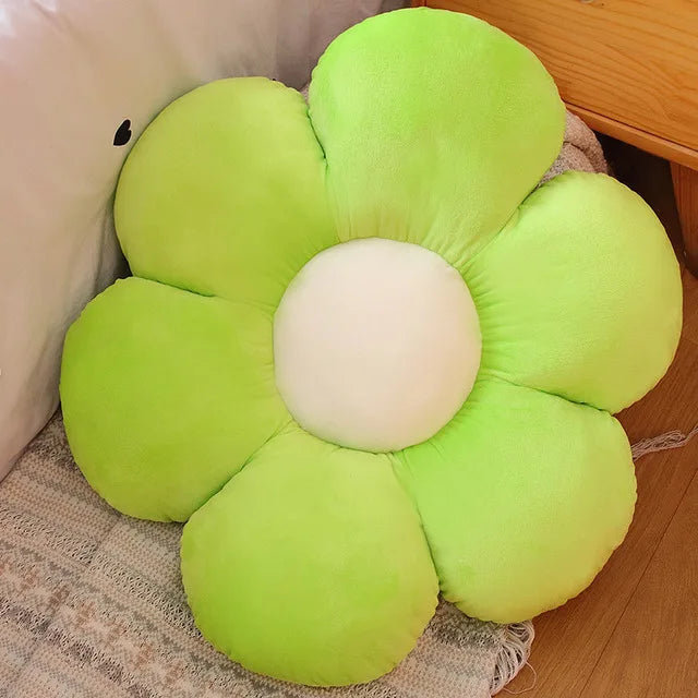 30/75cm six Petal Flower Cushion Girly Room Decor Sunflower Pillow Bay Window Grey Flower Setting for Kids Bedroom Seat Pillow v1