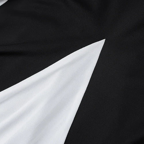 Load image into Gallery viewer, Patchwork Long Sleeve Maxi Dress For Women Autumn Winter New O Neck Color Contrast Lace-up Elegant Long Dress Fashion
