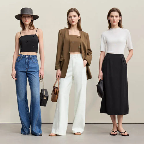 Load image into Gallery viewer, V-Neck Women's Jacket 2026 Spring New Slim Sleeveless Vest Skirt Women's Separate Casual Elegant Women's Skirt 1262102 4
