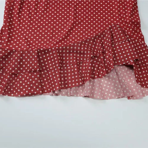 Load image into Gallery viewer, Scarf Collar Polka Dot Mini Dress Women Robe Fashion Off-shoulder Backless Sleeveless Ruffled Club Party Dress Vestido
