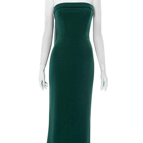 Load image into Gallery viewer, Scarf Collar Strapless Sexy Maxi Dress Women Gown Off-shoulder Sleeveless Backless Bodycon Club Party Long Dress 2025
