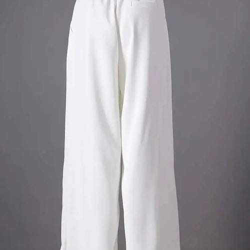 Load image into Gallery viewer, High Elastic Waist White Belted Pleated Long Wide Leg Pants New Trousers Women Fashion Tide Spring Autumn 2025 CPG2807
