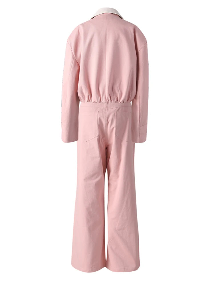 Big Size Leather Jacket Wide Leg Pants Two Piece Suit New Lapel Long Sleeve Women Fashion Tide Spring Autumn 2025 CPG3127