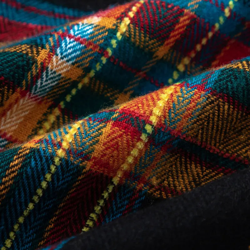 Vintage Summer Shirts Y2K Streetwear Rainbow Plaid Button Up Short Sleeve Blouse Hip Hop Harajuku Casual Baggy Cotton Shirt Tops