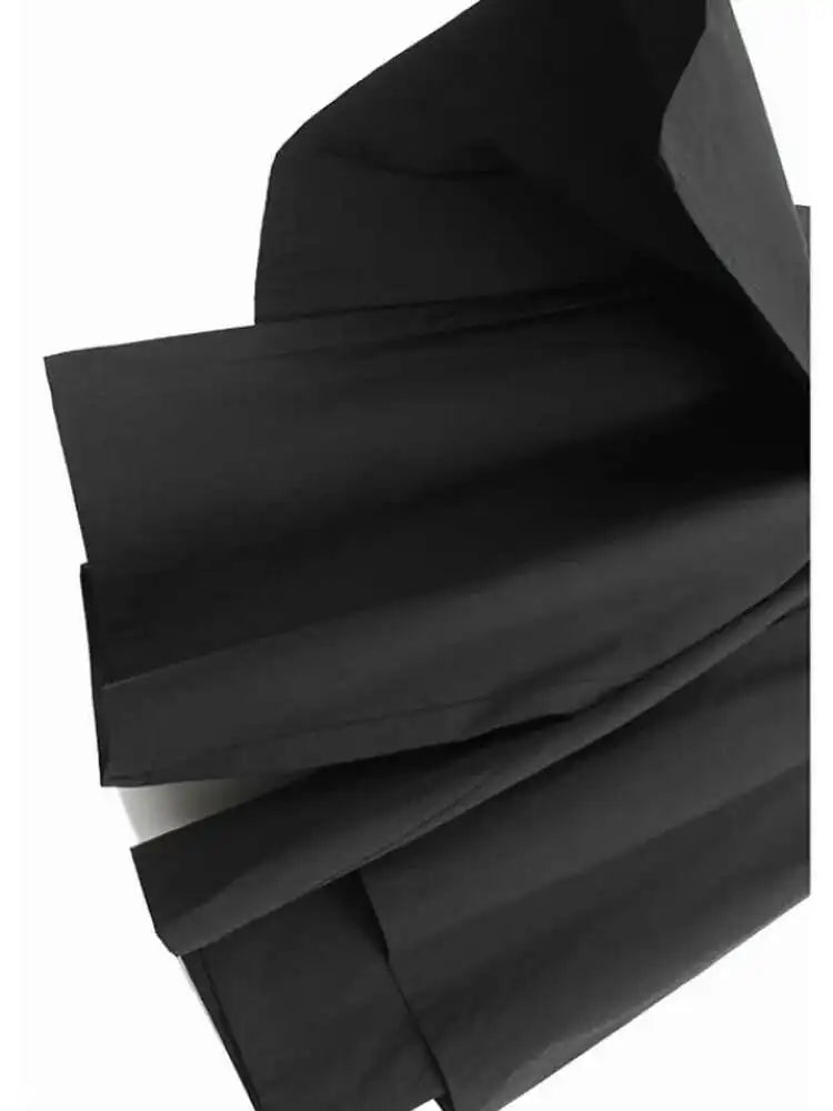 High Elastic Waist Khaki Spliced False Two Long Wide Leg Pants New Trousers Women Fashion Tide Spring Autumn 2025 1DJ0134