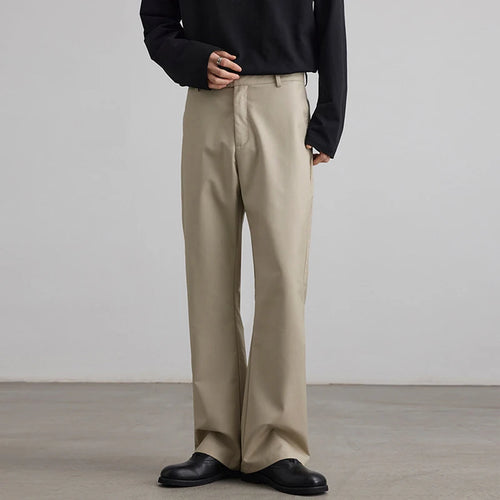 Load image into Gallery viewer, Men's Suit Pants New American Style Micro Flared Stylish Straight Wide Leg Solid Color Trendy Male Causla Trousers 9W1903
