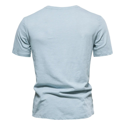 Load image into Gallery viewer, 100% Cotton Men&#39;s T-shirts Single Pocket Fashion Solid Color Casual Tshirts for Men Brand Quality Tops Tees New Summer
