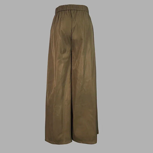 Load image into Gallery viewer, Women&#39;s Christmas Green Pant Outifits Fall 2024 Wide Leg Trousers with Pocket for Female Clothes Spring
