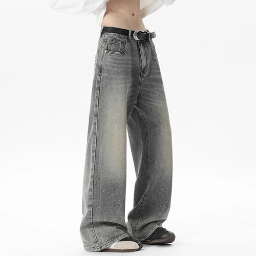 Load image into Gallery viewer, Summer New Chic Male Jeans Straight Wide Leg Men's Denim Pants 2025 Stylish Men Clothing Streetwear American Style 9W1652
