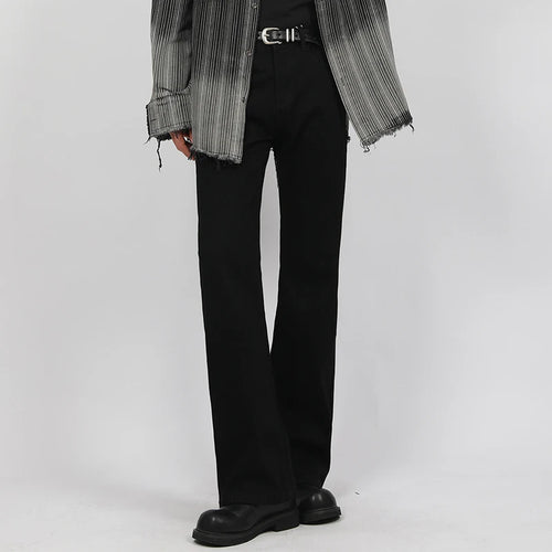 Load image into Gallery viewer, Male Denim Pants New American Cleanfit Micro Flared Jeans Men's Simple Slimming Straight Leg Trousers Trendy 2025 9W1426
