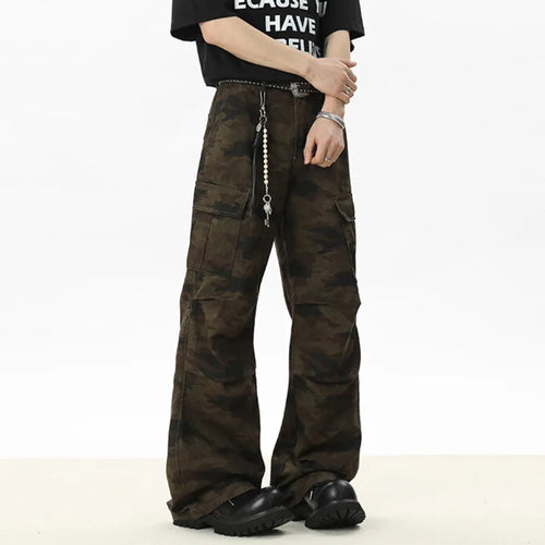 Load image into Gallery viewer, Men's Denim Pants New American High Street Straight Leg Jeans Print Niche Design Summer Handsome Menwear 2025 9W1532
