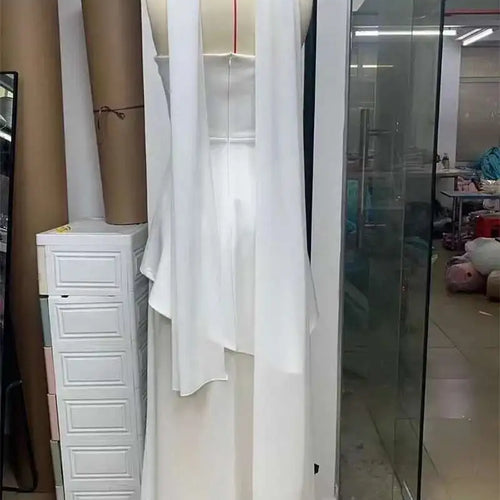 Load image into Gallery viewer, Elegant Strapless Sexy Maxi Dress For Women Gown With Scarf Off-shoulder Sleeveless Backless Split Beach Long Dress
