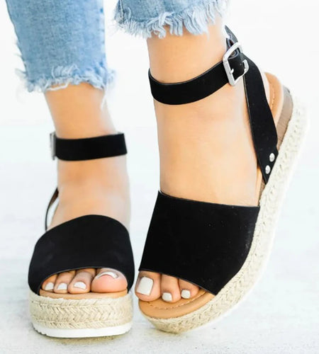 Women's Sandals Wedges Heels Sandals Summer 2025 Platform Sandalias Mujer Soft Heeled Summer Shoes Woman Elegant Footwear Women