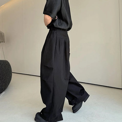 Load image into Gallery viewer, Designers Personalized Pleated Men Overalls Threedimensional Wide Leg Pants Oversize Summer Fashion Trend 9C5963
