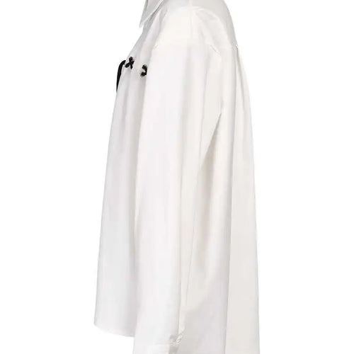 Load image into Gallery viewer, Women White Bandage Big Size Casual  Blouse New Lapel Long Sleeve Loose Fit Shirt Fashion Tide Spring Autumn 2025 1DF9108
