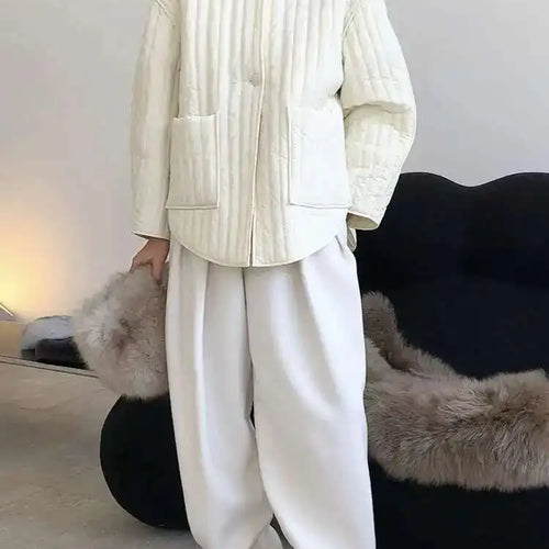 Load image into Gallery viewer, Hooded Beige Big Size Cotton-padded Coat Long Sleeve Loose Fit Women Parkas Fashion Tide New Autumn Winter 2025 1DH3820
