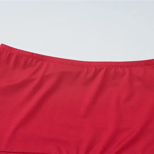 Load image into Gallery viewer, Sexy Women Dress Sets Rose Strapless Crop Tops And Mini Skirt Sets Female Elegant Ruffled Club Party Two Piece Sets
