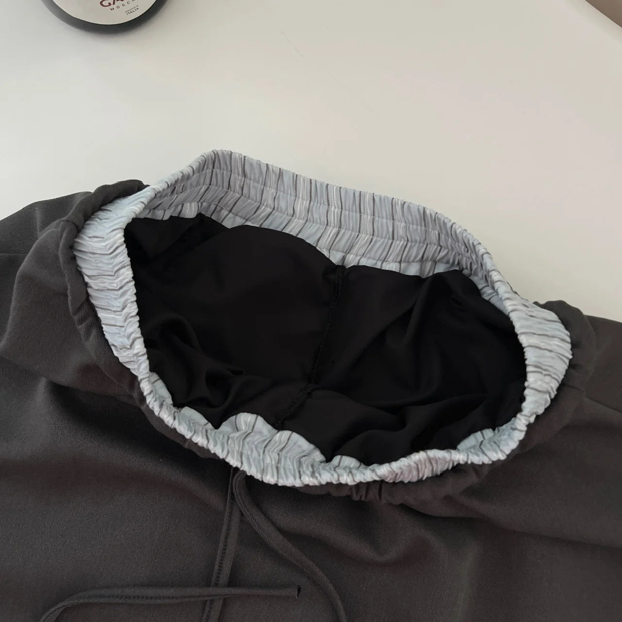 Vintage Women Autumn Gray Blue Striped Long Sleeved Single Breasted Top And High Waist Ruffles Pleated Short Skirt Two-piece Set