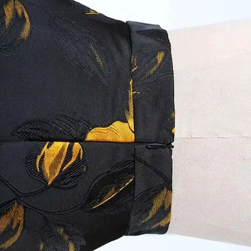 Load image into Gallery viewer, High Waist Black Flower Jacquard Temperament Long Half-body Skirt Women Fashion Tide New Spring Autumn 2025 1DD3182
