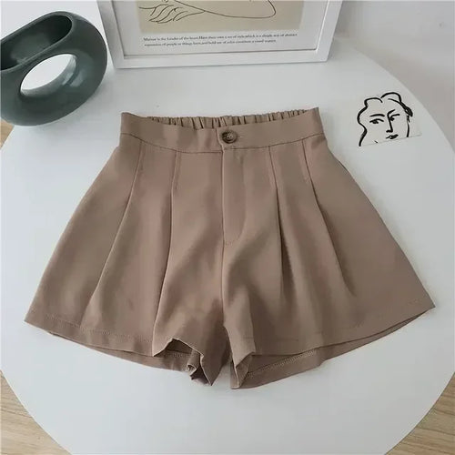 Load image into Gallery viewer, Summer Oversized Pleated Shorts High Waisted A-line Wide Leg Pants Casual Pants Drop Shipping
