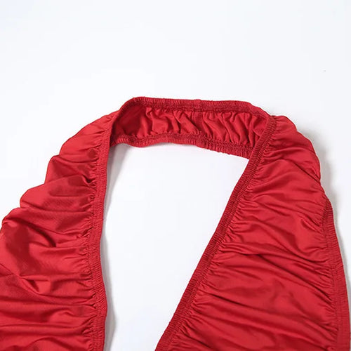 Load image into Gallery viewer, Halter Deep V Neck Sexy Maxi Dress For Women Gown Fashion Solid Sleeveless Backless Draped Ruched Bodycon Long Dress
