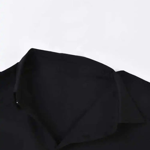 Load image into Gallery viewer, Women Black Zipper Irregular Big Size Blouse New Lapel Long Sleeve Loose Fit Shirt Fashion Spring Autumn 2025 1DF743301
