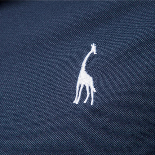 Load image into Gallery viewer, Cotton Men&#39;s Polos Giraffe Embroidery Short Sleeve Polo Shirts for Men High Quality Brand Design Polos Men Clothing
